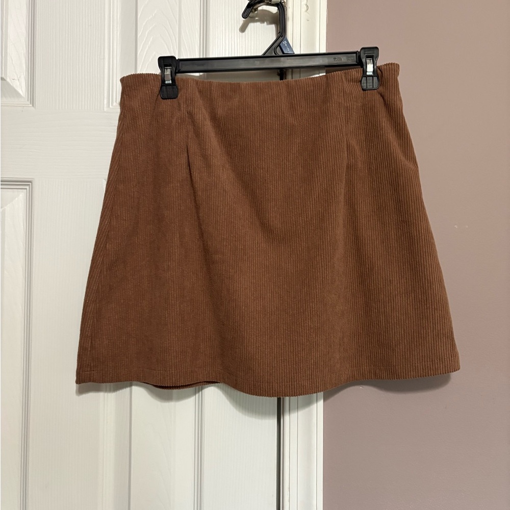 HALARA Brown Mini Skirt